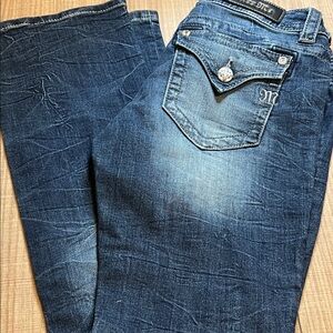 Miss Me Dark Blue Relaxed Jeans